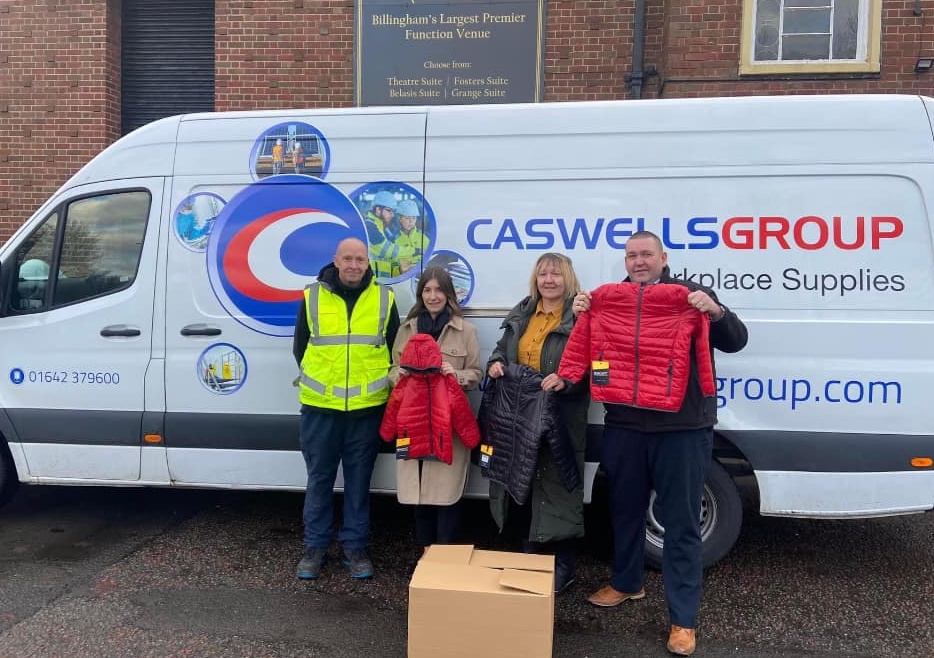 Caswell Group coat donation